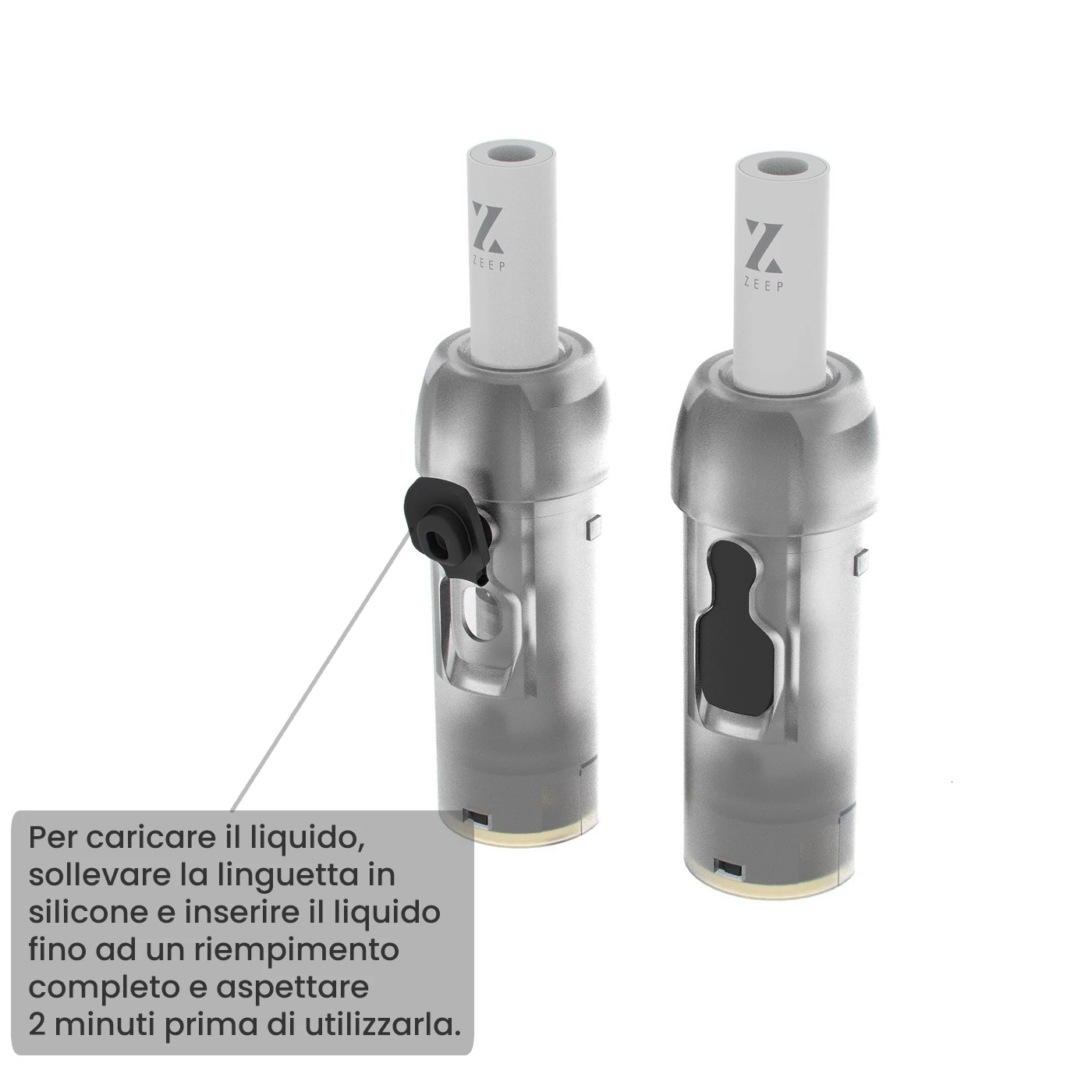 ZEEP 2 POD OPEN FUME' SS 1,2 Ω (3Pz)