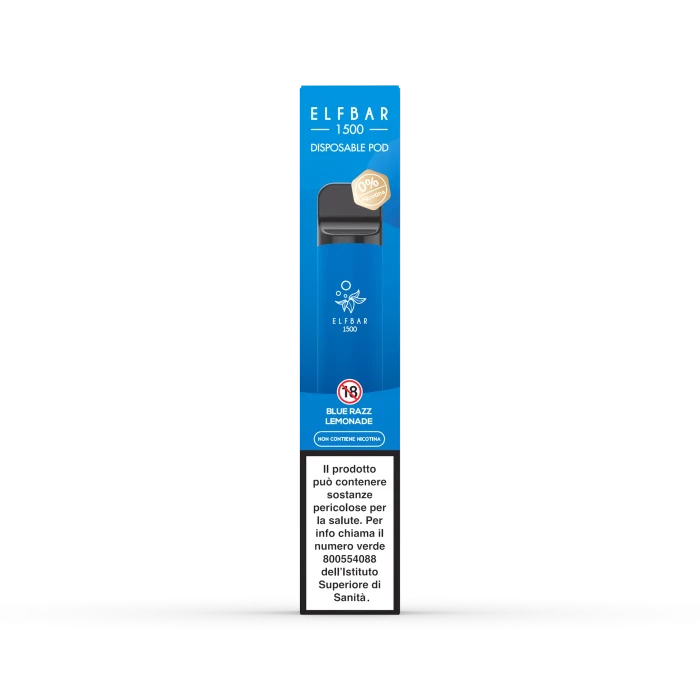 PUFF ELFBAR 1500 BLUE RAZZ LEMONADE 0 mg/ml
