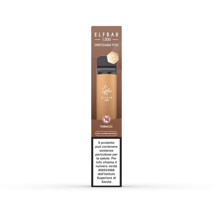 PUFF ELFBAR 1500 TOBACCO 0 mg/ml