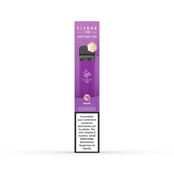 PUFF ELFBAR 1500 GRAPE 0 mg/ml