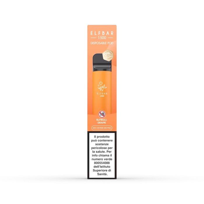 PUFF ELFBAR 1500 ELFBULL GRAPE 0 mg/ml