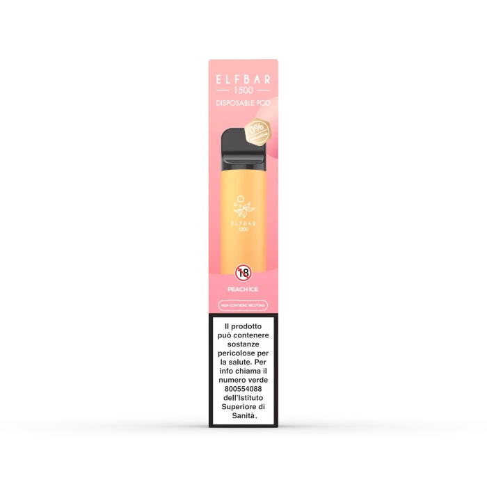 PUFF ELFBAR 1500 PEACH ICE 0 mg/ml
