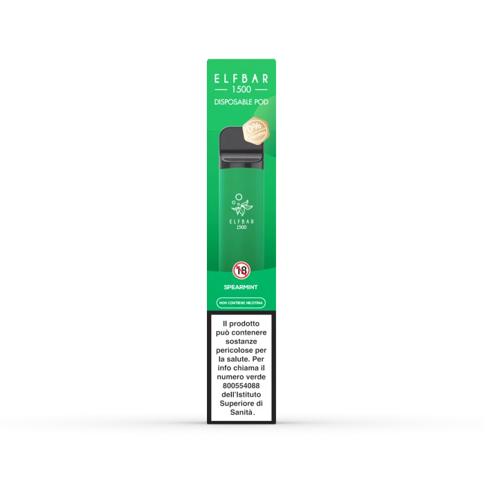PUFF ELFBAR 1500 SPEARMINT 0 mg/ml