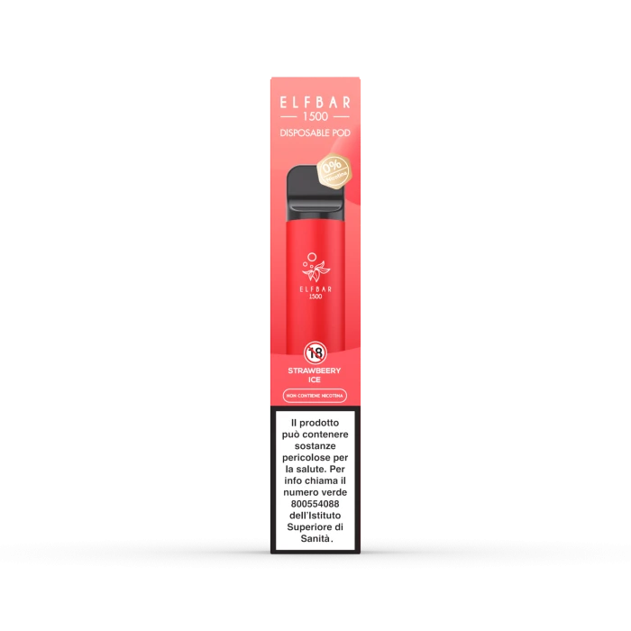 PUFF ELFBAR 1500 STRAWBERRY ICE 0 mg/ml