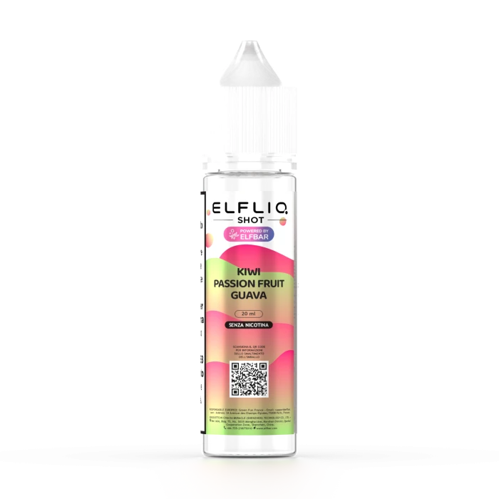 ELFLIQ SHOT KIWI PASSION FRUIT GUAVA 20ml - 0mg/ml