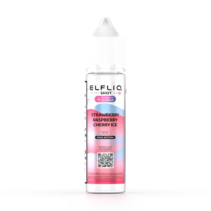 ELFLIQ SHOT STRAWBERRY RASPBERRY CHERRY ICE 20ml - 0mg/ml