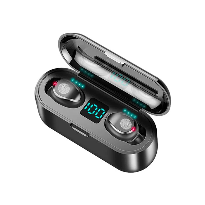 AURICOLARI TWS BLUETOOTH COLORE NERO - LOGO PUFF